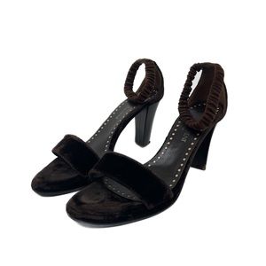 Vintage Yves Saint Laurent by Tom Ford F/W 2003 Velvet and Silk Heels